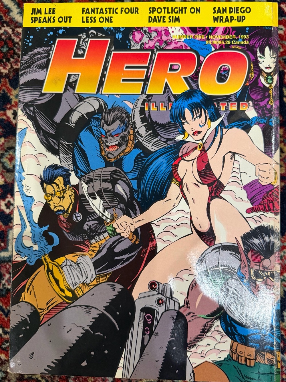 MARVEL COMICS HERO ILLUSTRATED NOVEMBER 1993.N•5